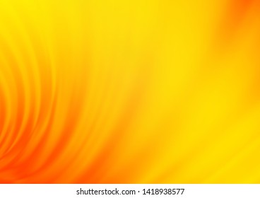 Light Yellow, Orange vector abstract template. Creative illustration in halftone style with gradient. The blurred design can be used for your web site.