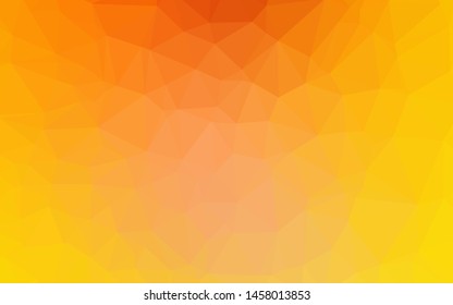 Light Yellow, Orange vector abstract mosaic pattern. Colorful illustration in abstract style with gradient. Brand new style for your business design.