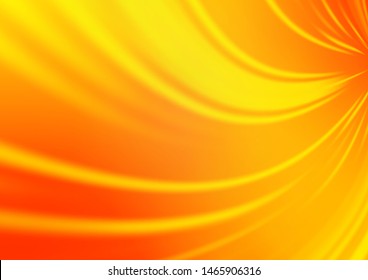 Light Yellow, Orange vector abstract blurred template. A vague abstract illustration with gradient. Brand new style for your business design.