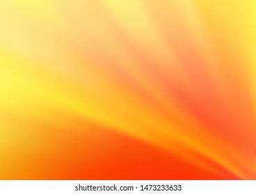 Light Yellow, Orange vector abstract template. Colorful illustration in abstract style with gradient. Brand new style for your business design.