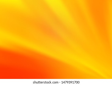 Light Yellow, Orange vector abstract blurred pattern. Colorful illustration in blurry style with gradient. A completely new template for your design.