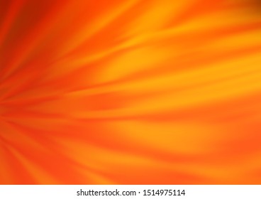 Light Yellow, Orange vector abstract blurred template. Glitter abstract illustration with an elegant design. The background for your creative designs.