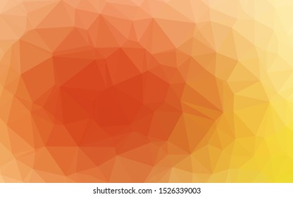 Light Yellow, Orange Vector Abstract Mosaic Background. A Completely New Color Illustration In A Vague Style. New Texture For Your Design.