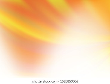 Light Yellow, Orange vector abstract bright background. Colorful abstract illustration with gradient. A completely new template for your design.