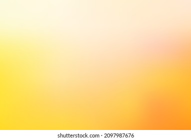 Light Yellow, Orange vector abstract template. Colorful illustration in blurry style with gradient. Smart texture for your design.
