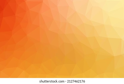 Light Yellow, Orange vector abstract polygonal texture. Shining colored illustration in a Brand new style. New texture for your design.