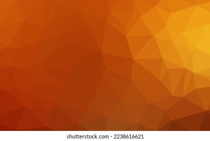 Light Yellow, Orange vector abstract mosaic backdrop. Modern geometrical abstract illustration with gradient. Completely new design for your business.