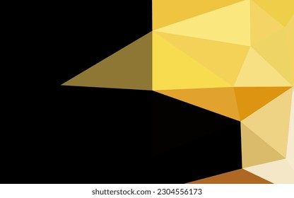 Light Yellow, Orange vector abstract mosaic background. Shining illustration, which consist of triangles. Brand new design for your business.