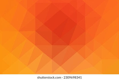 Light Yellow, Orange vector abstract mosaic background. Colorful illustration in abstract style with gradient. Completely new design for your business.