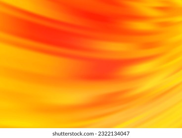 Hellgelb, orangefarbener, abstrakter, unscharfer Vektorhintergrund. Farbige Illustration im unscharfen Stil mit Farbverlauf. Das elegante Muster für das Markenbuch.
