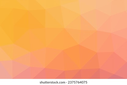 Light Yellow, Orange vector abstract polygonal cover. Colorful abstract illustration with gradient. Elegant pattern for a brand book.