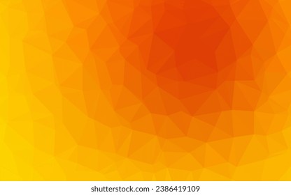 Clair Jaune, image vectorielle Orange couverture polygonale abstraite. Nouvelle illustration colorée en dégradé. Modèle pour votre album de marques.