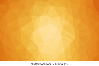 Fondo abstracto del mosaico del vector del amarillo claro, naranja. Ilustración creativa en estilo de semitonos con degradado. Patrón texturizado para el fondo.