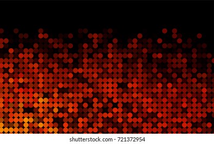 Light Yellow, Orange vector abstract pattern with circles. Geometry template for your business design. Background with colored spheres.
