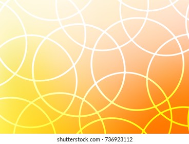 Light Yellow, Orange vector abstract doodle texture. Geometric doodle illustration in Origami style with gradient. A completely new template for your business design.
