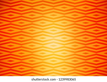 Light Yellow, Orange vector backdrop with lines, triangles. Illustration with set of colorful triangles. Template for wallpapers.