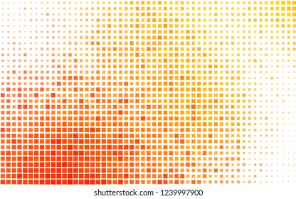 Light Yellow, Orange vector backdrop with rectangles, squares. Abstract gradient illustration with rectangles. The template can be used as a background.