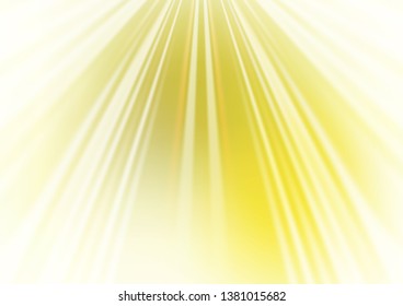 Light Yellow, Orange vector backdrop with long lines. Glitter abstract illustration with colored sticks. Backdrop for TV commercials.