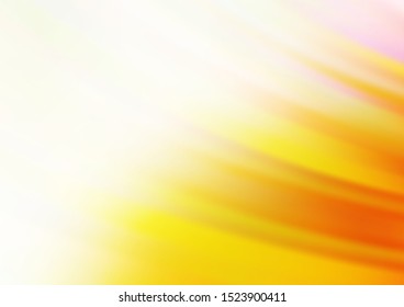 Light Yellow, Orange vector backdrop with long lines. Modern geometrical abstract illustration with staves. Backdrop for TV commercials.