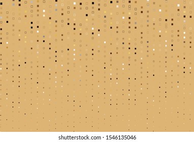 Light Yellow, Orange vector backdrop with lines, rectangles. Modern abstract illustration with colorful rectangles. Modern template for your promotion.