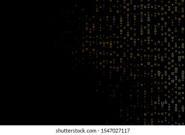 Light Yellow, Orange vector backdrop with lines, rectangles. Rectangles on abstract background with colorful gradient. Pattern for commercials.