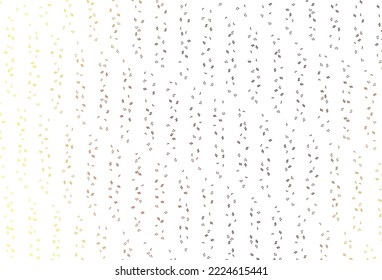Light Yellow, Orange vector backdrop with music notes. Isolated colorful music keys on abstract background. Pattern for festival leaflets.