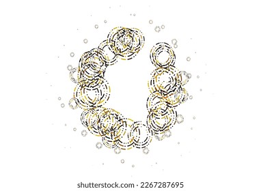 Light Yellow, Orange vector backdrop with dots. Blurred bubbles on abstract background with colorful gradient. Pattern for ads, leaflets.