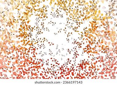 Light Yellow, Orange vector backdrop with abstract shapes. Illustration with colorful gradient shapes in abstract style. Background for a cell phone.