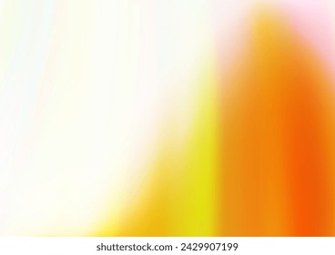 Light Yellow, Orange vector backdrop with bent lines. A vague circumflex abstract illustration with gradient. A completely new template for your business design.
