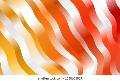 Light Yellow, Orange vector background with bubble shapes. Shining crooked illustration in marble style. New composition for your brand book.