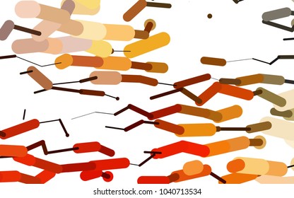 Light Yellow, Orange vector background with straight lines. Modern geometrical abstract illustration with staves. Smart design for your business advert.