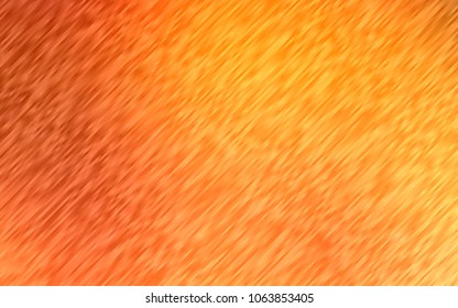 Light Yellow, Orange vector background with straight lines. Decorative shining illustration with lines on abstract template. The pattern can be used for busines ad, booklets, leaflets