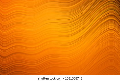 Light Yellow, Orange vector background with bubble shapes. Creative geometric illustration in marble style with gradient. The template for cell phone backgrounds.