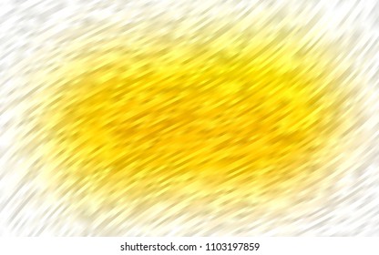 Light Yellow, Orange vector background with abstract lines. A vague circumflex abstract illustration with gradient. Marble style for your business design.