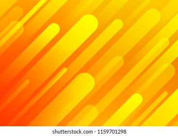 Light Yellow, Orange vector background with straight lines. Modern geometrical abstract illustration with staves. The pattern can be used as ads, poster, banner for commercial.