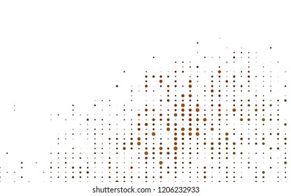 Light Yellow, Orange vector background with bubbles. Modern abstract illustration with colorful water drops. Pattern for ads, leaflets.