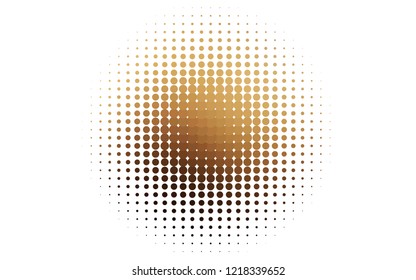 Light Yellow, Orange vector background with bubbles. Blurred bubbles on abstract background with colorful gradient. Pattern for ads, booklets.