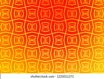 Light Yellow, Orange vector background with straight lines. Blurred decorative design in simple style with lines. Pattern for websites, landing pages.