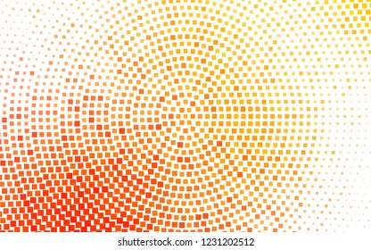 Light Yellow, Orange vector background with rectangles. Glitter abstract illustration with rectangular shapes. Pattern for commercials.