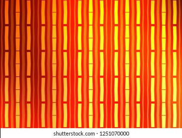 Light Yellow, Orange vector background with straight lines. Shining colored illustration with narrow lines. The pattern can be used for busines ad, booklets, leaflets