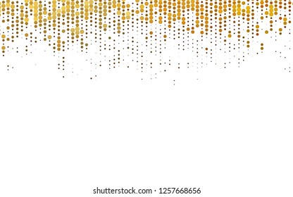 Light Yellow, Orange vector background with bubbles. Modern abstract illustration with colorful water drops. Pattern for beautiful websites.