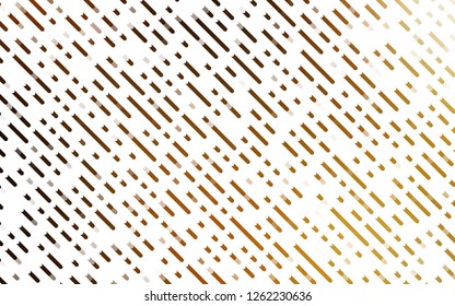 Light Yellow, Orange vector background with straight lines. Shining illustration with lines on abstract template. Pattern for business booklets, leaflets.