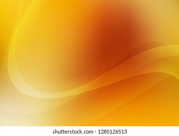 Light Yellow, Orange vector background with abstract lines. Geometric illustration in marble style with gradient.  The best blurred design for your business.