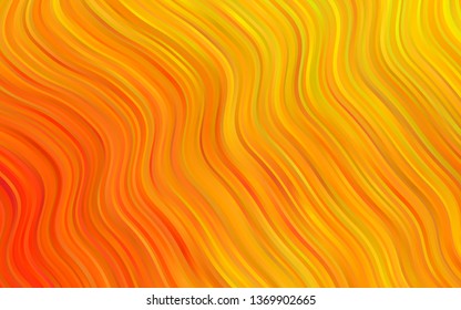 Light Yellow, Orange vector background with lamp shapes. An elegant bright illustration with gradient. Marble style for your business design.