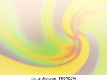 Light Yellow, Orange vector background with bubble shapes. An elegant bright illustration with gradient. A completely new template for your business design.