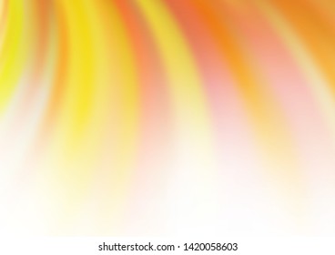 Light Yellow, Orange vector background with lamp shapes. A vague circumflex abstract illustration with gradient. The template for cell phone backgrounds.