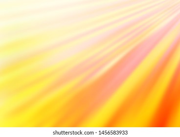 Light Yellow, Orange vector background with straight lines. Modern geometrical abstract illustration with staves. Backdrop for TV commercials.