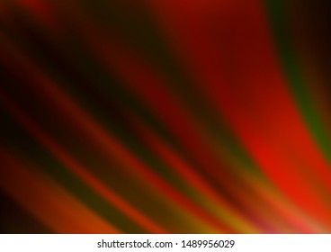 Light Yellow, Orange vector background with bent ribbons. Brand new colored illustration in marble style with gradient. Pattern for your business design.