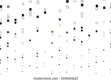 Light Yellow, Orange vector background with rectangles. Decorative design in abstract style with rectangles. Pattern for commercials.