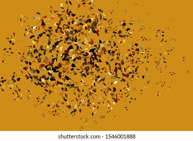 Light Yellow, Orange vector background with abstract forms. Illustration with colorful gradient shapes in abstract style. Elegant design for wallpapers.